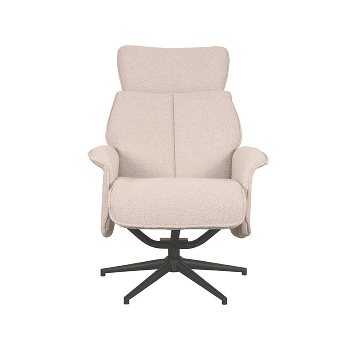 LABEL51 Fauteuil Verdal - Naturel - Boucle - Excl. Hocker-Fauteuils-LABEL51