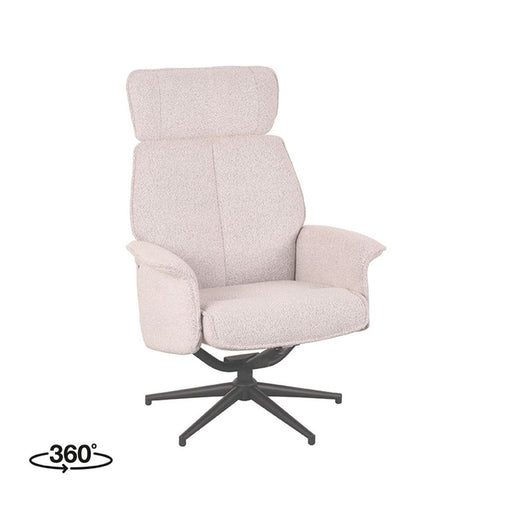 LABEL51 Fauteuil Verdal - Naturel - Boucle - Excl. Hocker-Fauteuils-LABEL51