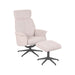 LABEL51 Fauteuil Verdal - Naturel - Boucle - Incl. Hocker-Fauteuils-LABEL51