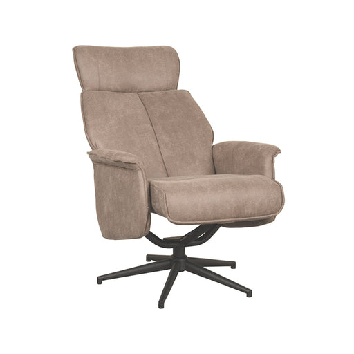 LABEL51 Fauteuil Verdal - Taupe - Kunstleder - Excl. Hocker-Fauteuils-LABEL51