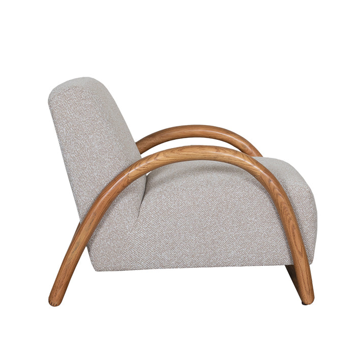 LABEL51 Fauteuil Viggo - Naturel - Boucle - Naturel Houten Frame-Fauteuils-LABEL51