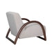 LABEL51 Fauteuil Viggo - Naturel - Boucle - Walnoot Houten Frame-Fauteuils-LABEL51