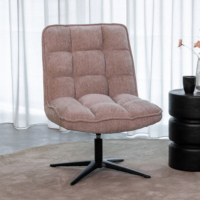 LABEL51 Fauteuil Vince - Clay - Chenille - 63 cm-Fauteuils-LABEL51