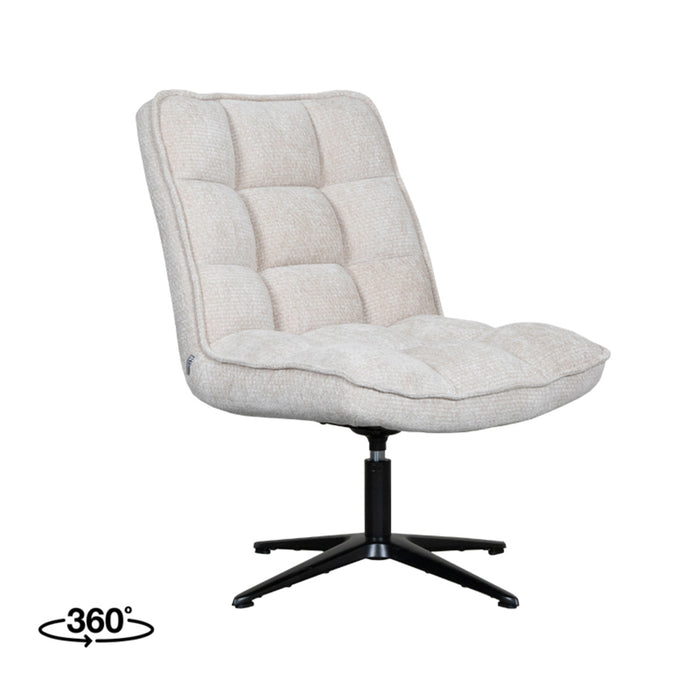 LABEL51 Fauteuil Vince - Naturel - Chenille - One Size-Fauteuils-LABEL51