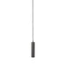 LABEL51 Ferroli hanglamp in zwart metaal met een slank, cilindervormig design van 150 cm hoog.