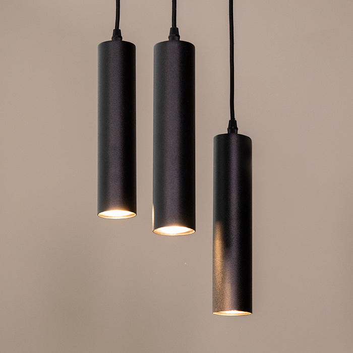LABEL51 Hanglamp Ferroli - Zwart - Metaal - 3-lichts-Tafellampen-LABEL51