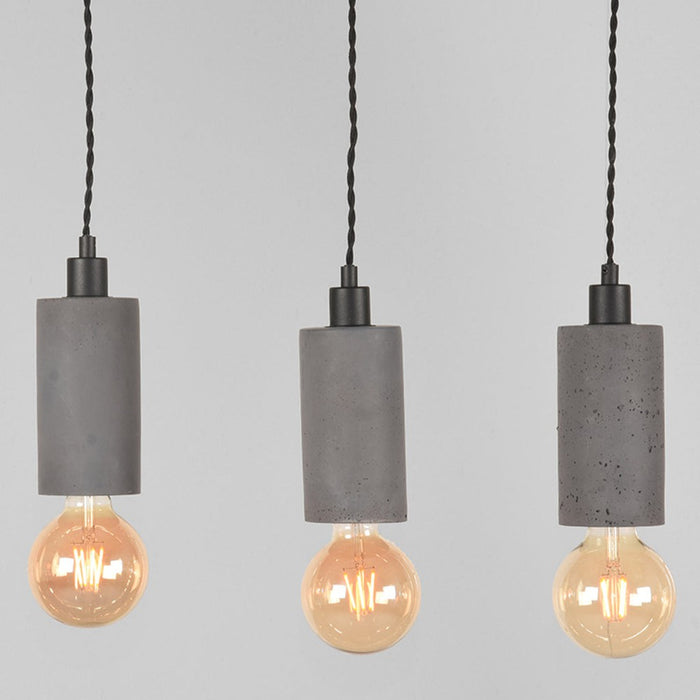 LABEL51 Hanglamp Fresco - Beton - Beton - 5-Lichts-Hanglampen-LABEL51