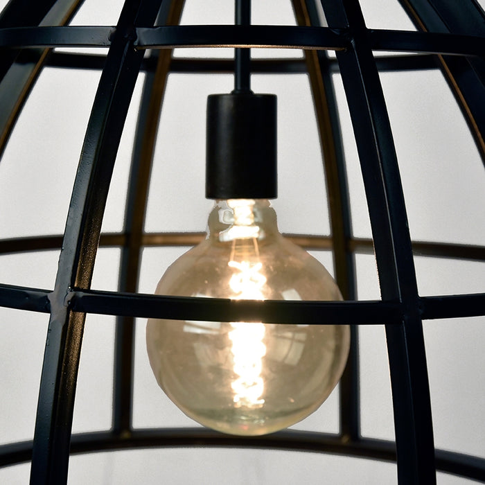 LABEL51 Hanglamp Fuse prachtige metaal zwart 47x47x42 cm