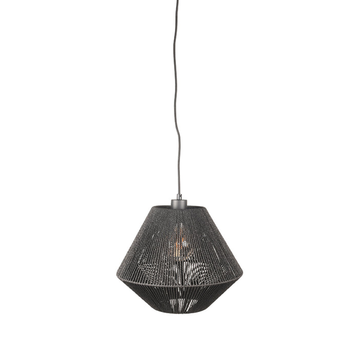 LABEL51 Hanglamp Ibiza Diamond 1-Lichts Zwart 25x25x150 cm-Hanglampen-LABEL51