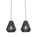 LABEL51 Hanglamp Ibiza - Zwart - Jute - 2-Lichts-Tafellampen-LABEL51