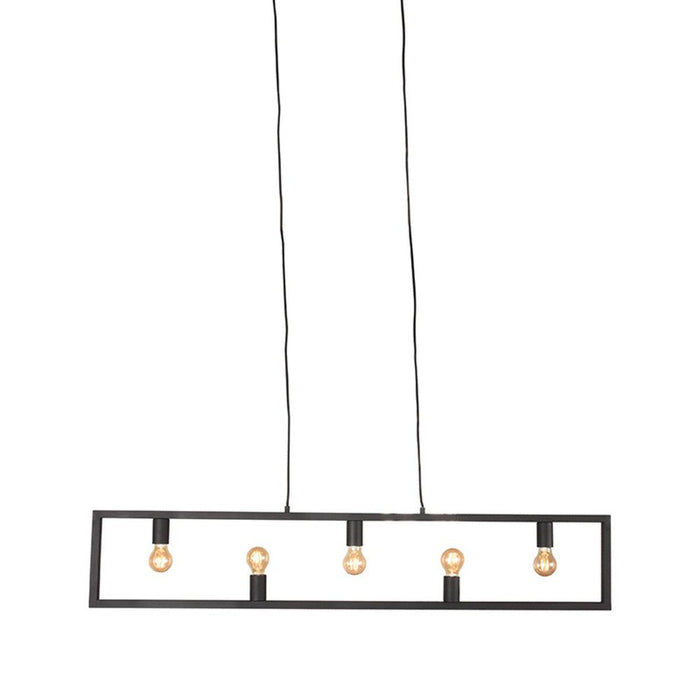 LABEL51 Hanglamp Quadrato Metaal Zwart 10x135x130 cm-Hanglampen-LABEL51