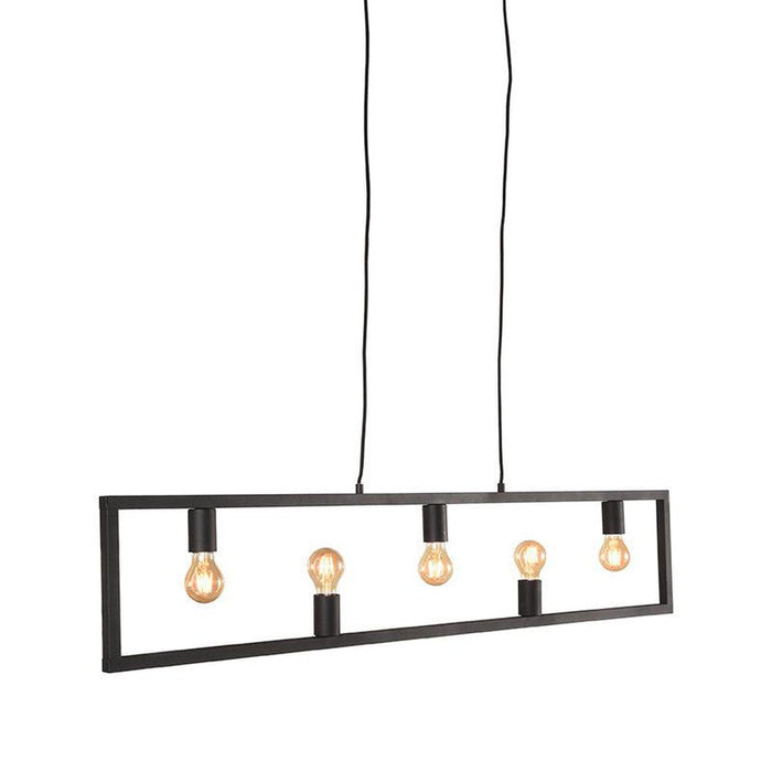 LABEL51 Hanglamp Quadrato - Zwart - Metaal - Hanglamp-Tafellampen-LABEL51
