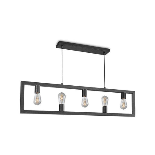 LABEL51 Hanglamp Quadrato - Zwart - Metaal - Hanglamp-Tafellampen-LABEL51