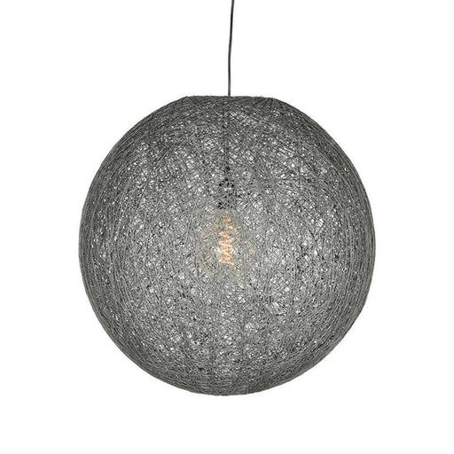 LABEL51 Hanglamp Twist Bolvormige Vlas Grijs 55x55x55 cm-Hanglampen-LABEL51