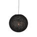 LABEL51 Hanglamp Twist Bolvormige Vlas Zwart 30x30x30 cm-Hanglampen-LABEL51