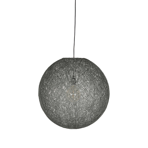 LABEL51 Hanglamp Twist Grijs Vlas 30x30x30 cm-Hanglampen-LABEL51
