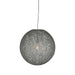 LABEL51 Hanglamp Twist - Grijs - Vlas - M-Tafellampen-LABEL51