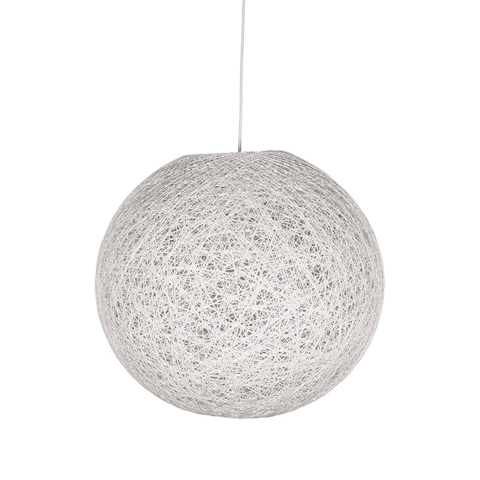 LABEL51 Hanglamp Twist - Wit - Vlas - L-Tafellampen-LABEL51