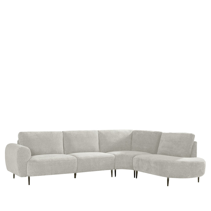 LABEL51 Hoekbank Milano Rechts Naturel 300x232x72 cm-Hoekbanken-LABEL51