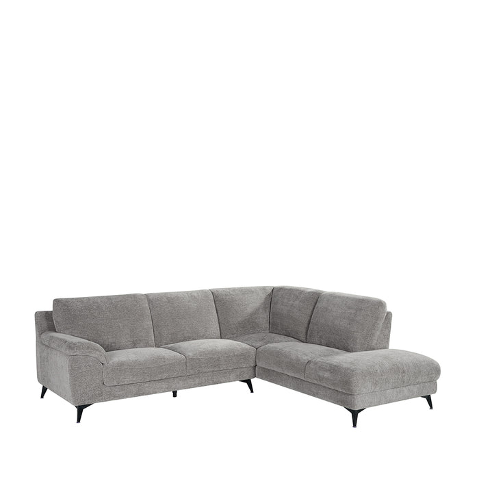 LABEL51 Hoekbank Santino Stone Chenille Hoekbank Rechts 257x215x85 cm-Hoekbanken-LABEL51