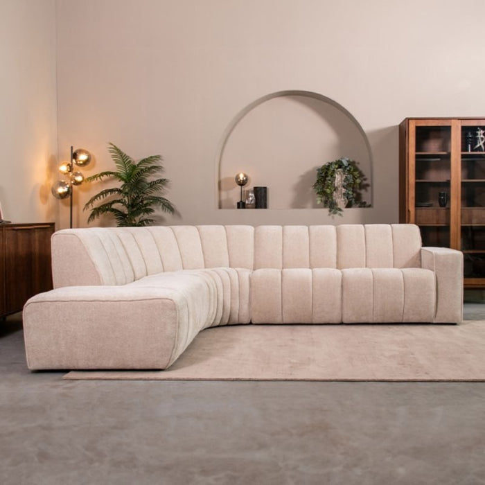 LABEL51 Hoekbank Vitoro - Naturel - Chenille - Hoekbank Links-3-Zitsbanken-LABEL51