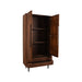 LABEL51 Hoge Kast Rio Espresso Mangohout 100x40x200 cm-Opbergkasten-LABEL51