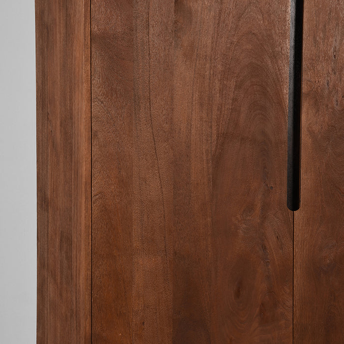 LABEL51 Hoge Kast Rio Espresso Mangohout 100x40x200 cm-Opbergkasten-LABEL51