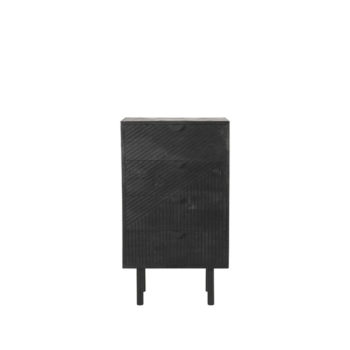 LABEL51 Ladekast Cotia - Zwart - Mangohout - 50 cm-Ladenkasten-LABEL51