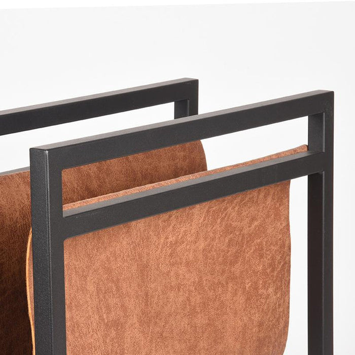 LABEL51 Magazinehouder - Cognac - Leder - One Size-Wanddecoratie-LABEL51