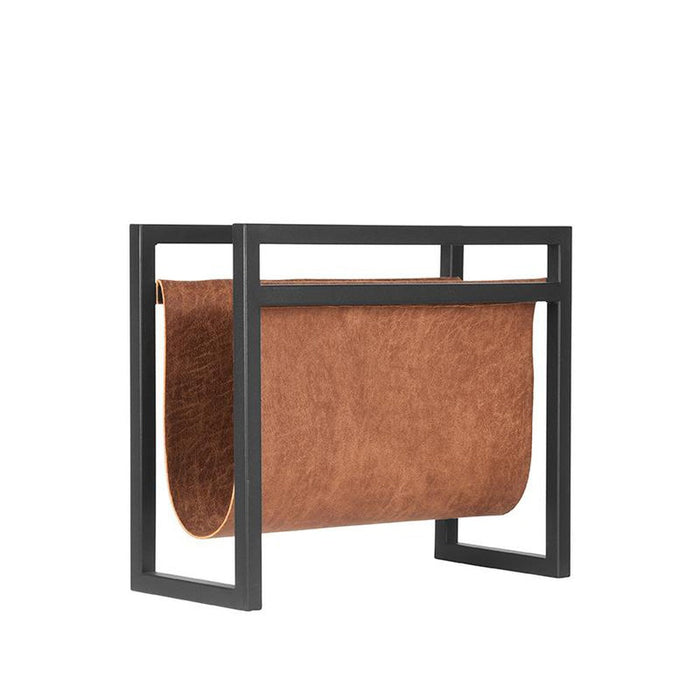 LABEL51 Magazinehouder - Cognac - Leder - One Size-Wanddecoratie-LABEL51
