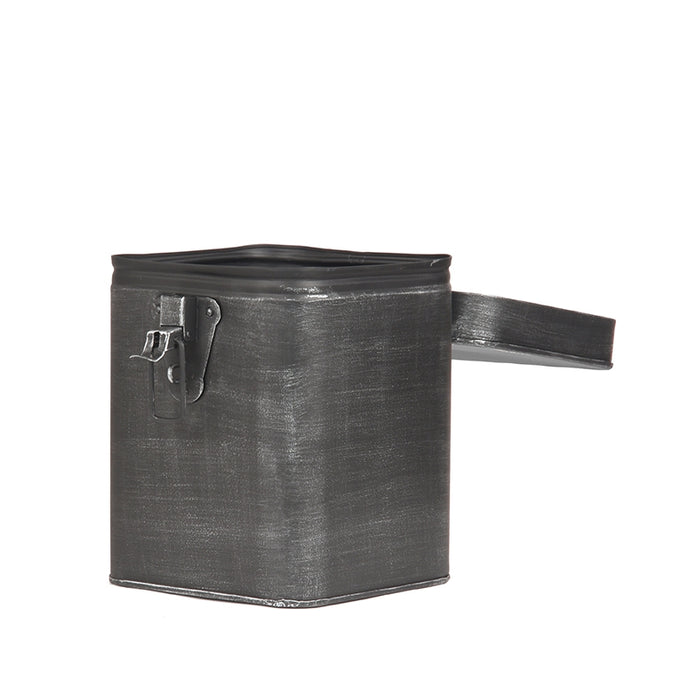 LABEL51 Opbergbox Antiek Zwart Metaal L 15x16x19 cm-Opbergdozen en manden-LABEL51