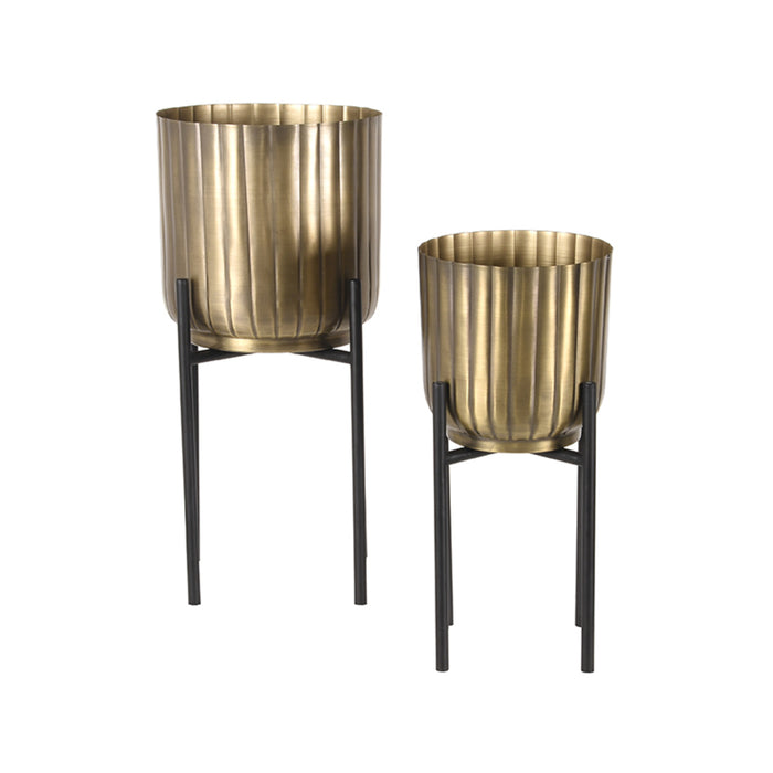 LABEL51 Plantenstandaard Antiek Goud Metaal-Plantenstandaards-LABEL51