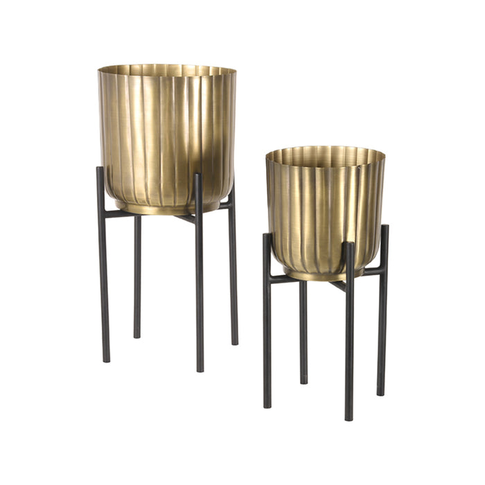 LABEL51 Plantenstandaard Antiek Goud Metaal-Plantenstandaards-LABEL51