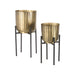 LABEL51 Plantenstandaard Antiek Goud Metaal-Plantenstandaards-LABEL51