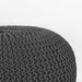 LABEL51 Poef Knitted - Antraciet - Katoen - L-Poefen-LABEL51