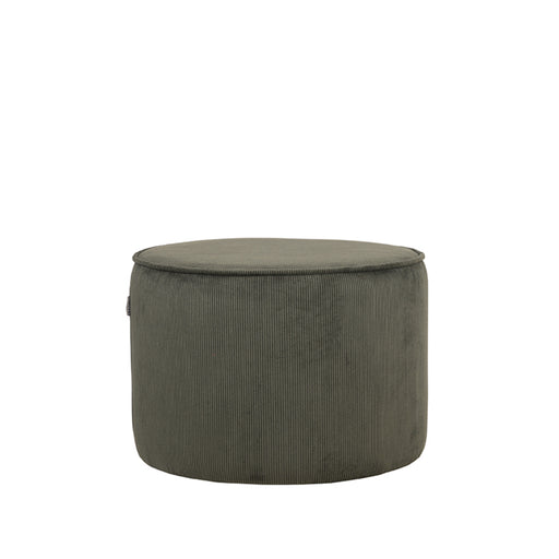 LABEL51 Poef Tibo - Army - Ribcord - 55 cm - Rond-Poefen-LABEL51