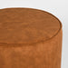LABEL51 Poef Tibo - Oker - Velours - 55 cm - Rond-Poefen-LABEL51