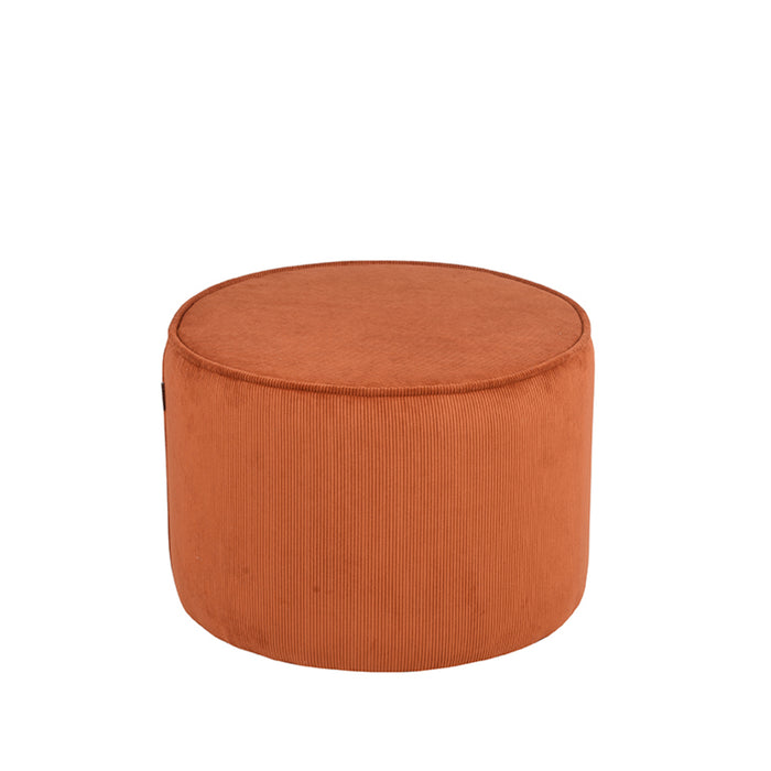 LABEL51 Poef Tibo - Rust - Ribcord - 55 cm - Rond-Poefs-LABEL51