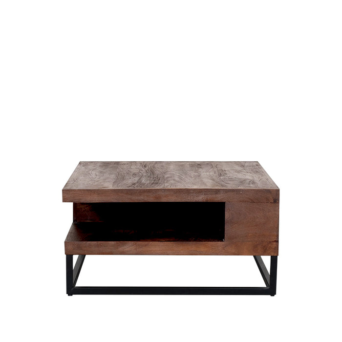LABEL51 Salontafel Cube - Nature Smooth - Mangohout - 80 cm-Salontafels-LABEL51