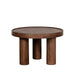 LABEL51 Salontafel Elly - Nature Smooth - Mangohout - 60 cm - Rond