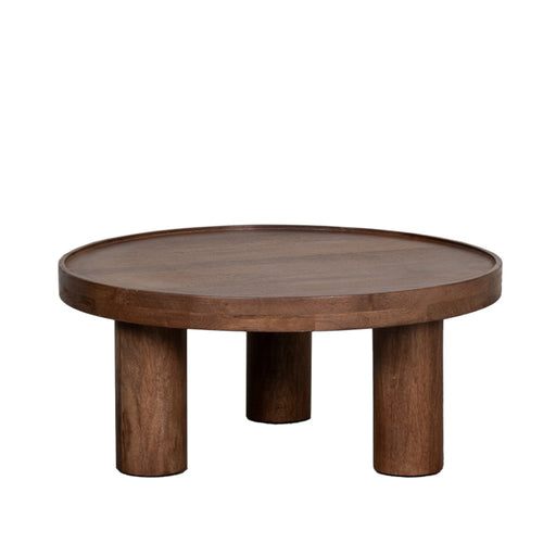 LABEL51 Salontafel Elly Nature Smooth Rond 70x70x31 cm-Salontafels-LABEL51