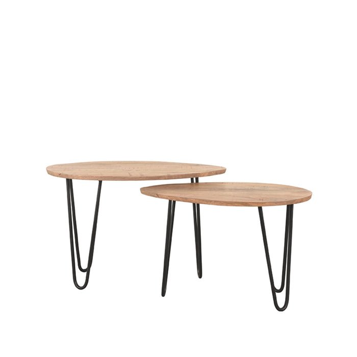 LABEL51 Salontafel Frisk Rough Mangohout 68 cm 68x43x44 cm-Salontafels-LABEL51
