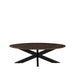 LABEL51 Salontafel James - Espresso - Mangohout - 130 cm - Ovaal-Salontafels-LABEL51