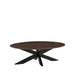 LABEL51 Salontafel James - Espresso - Mangohout - 130 cm - Ovaal-Salontafels-LABEL51