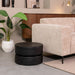 LABEL51 Salontafel Milly - Zwart - Mangohout - 50 cm - Rond-Salontafels-LABEL51