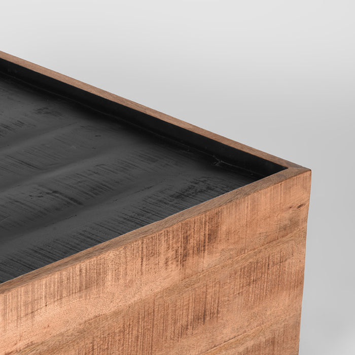 LABEL51 Salontafel Noble - Rough - Mangohout - 80x80 cm-Salontafels-LABEL51