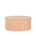 LABEL51 Salontafel Oliva - Naturel - Eiken - 70 cm - Rond-Salontafels-LABEL51