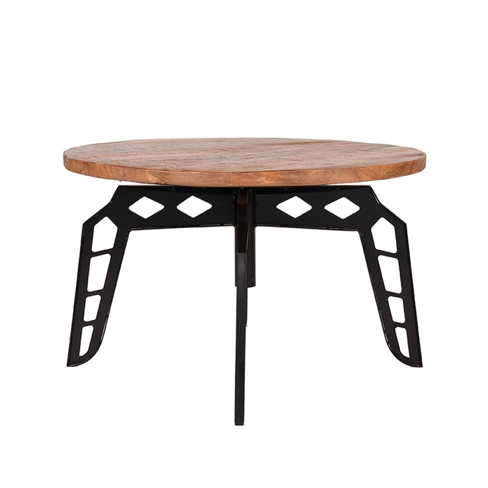 LABEL51 Salontafel Pebble Rough Mangohout 80 cm Rond 80x80x49 cm-Salontafels-LABEL51