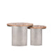 LABEL51 Salontafel Set Bunch - Rough - Mangohout - 60 cm - Rond-Salontafels-LABEL51