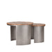 LABEL51 Salontafel Set Bunch - Rough - Mangohout - 60 cm - Rond-Salontafels-LABEL51